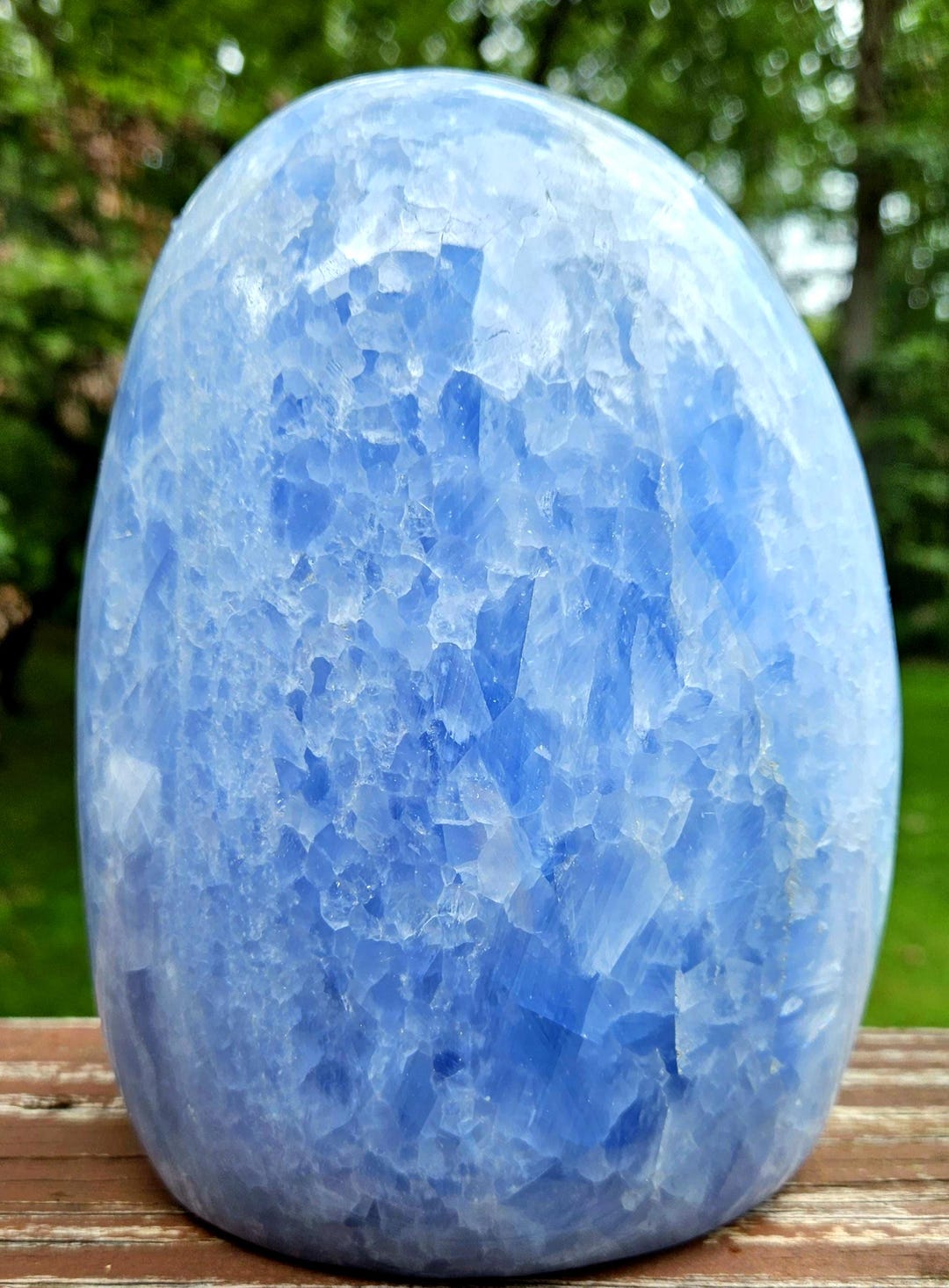 Giant Polished Blue Calcite - Etsy