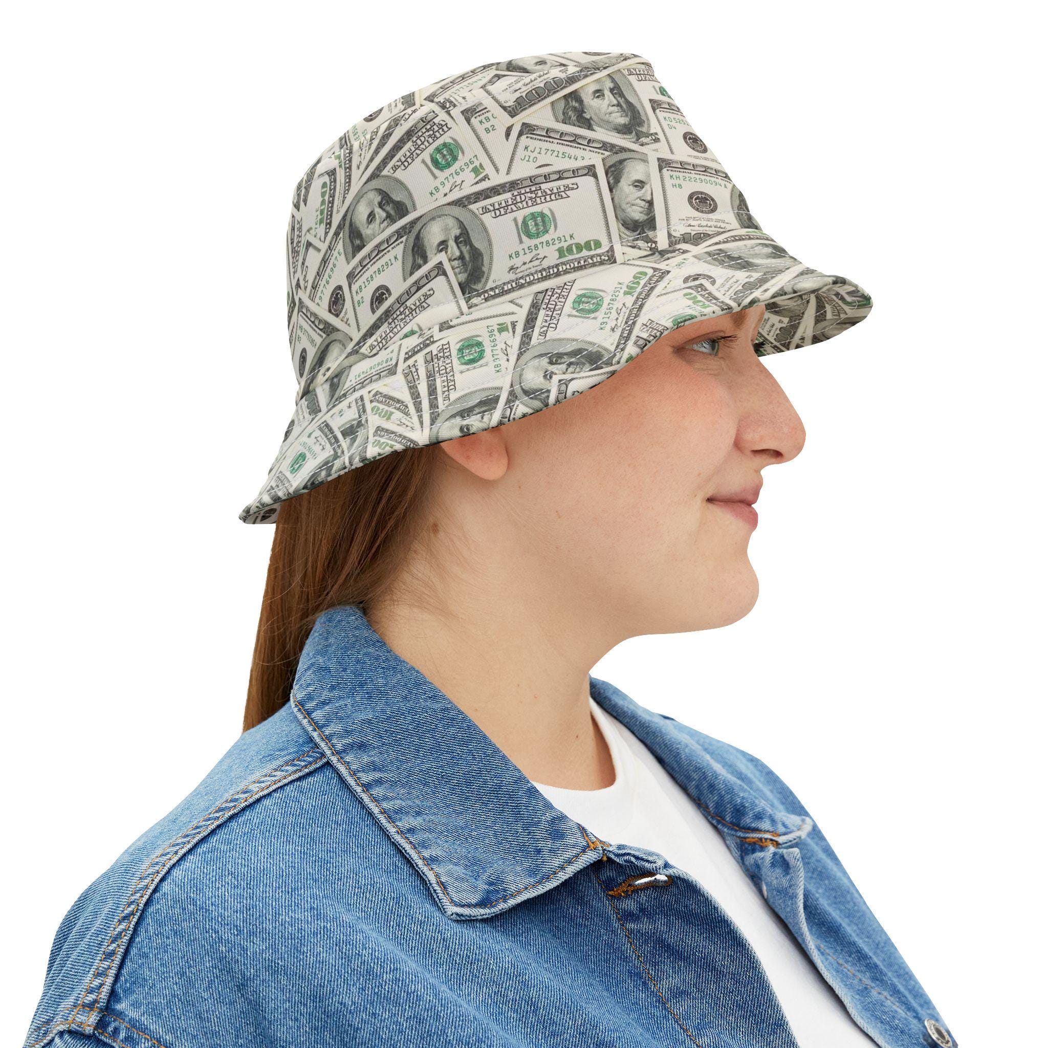 Money Bucket Hat, Moisture Wicking Hat, Bucket Hat, Bucket Hat Men ...