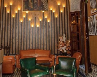 1935 Parisian Club Chair in Genuine Leather | Vintage Armchair | Beech Wood Club Chair | Handmade Leather Armchair