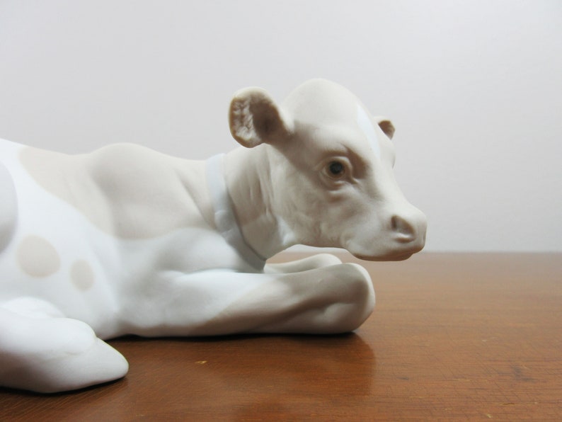 Vintage Lladro Children's Nativity Figurine Cow 4680 Etsy