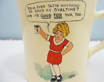 CLEARANCE SALE! Vintage Ovaltine Mug - Made for Wonder Co.
