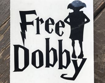 Free Dobby the House Elf Car, Laptop, or Decor Vinyl Decal