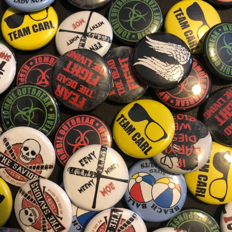 The Walking Dead Inspired 1\u201d Pinback Buttons