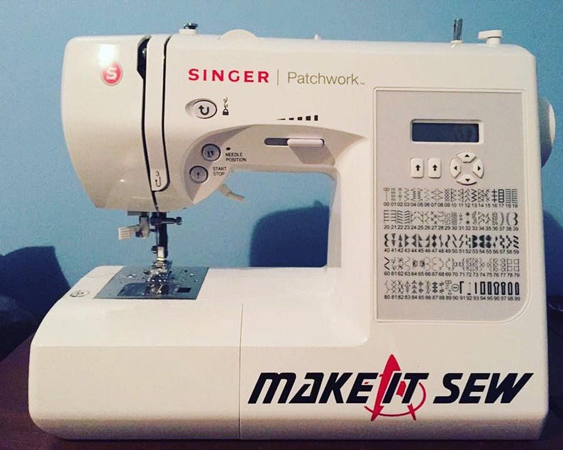 Make It Sew Star Trek Inspired Vinyl Decal for Sewing Machine Etsy UK