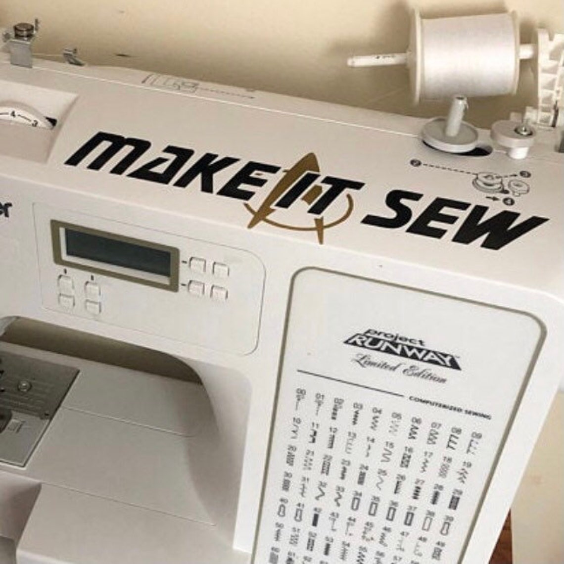 Make It Sew Star Trek Inspired Vinyl Decal for Sewing Machine | Etsy