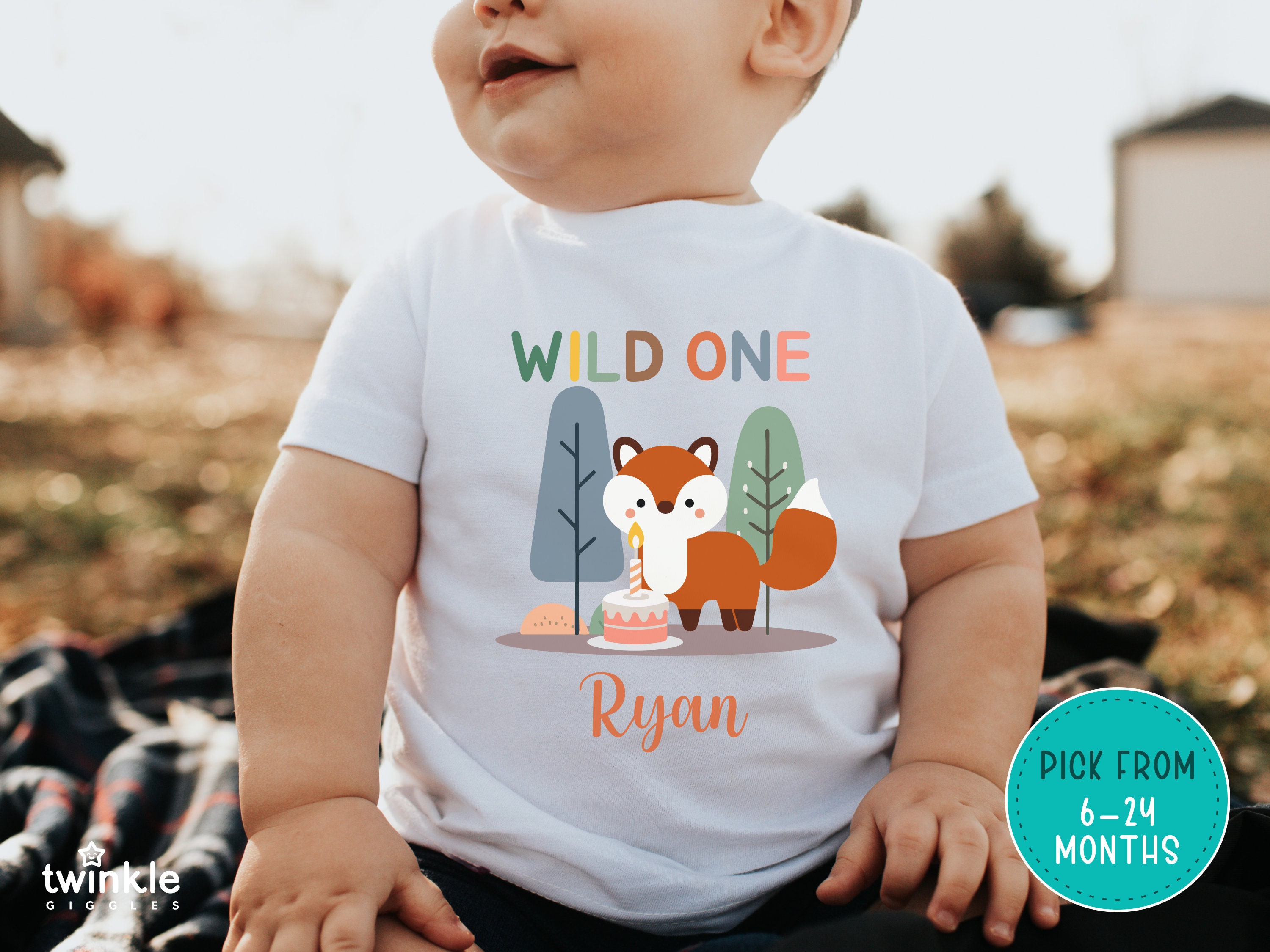 Fox first birthday shirt sales