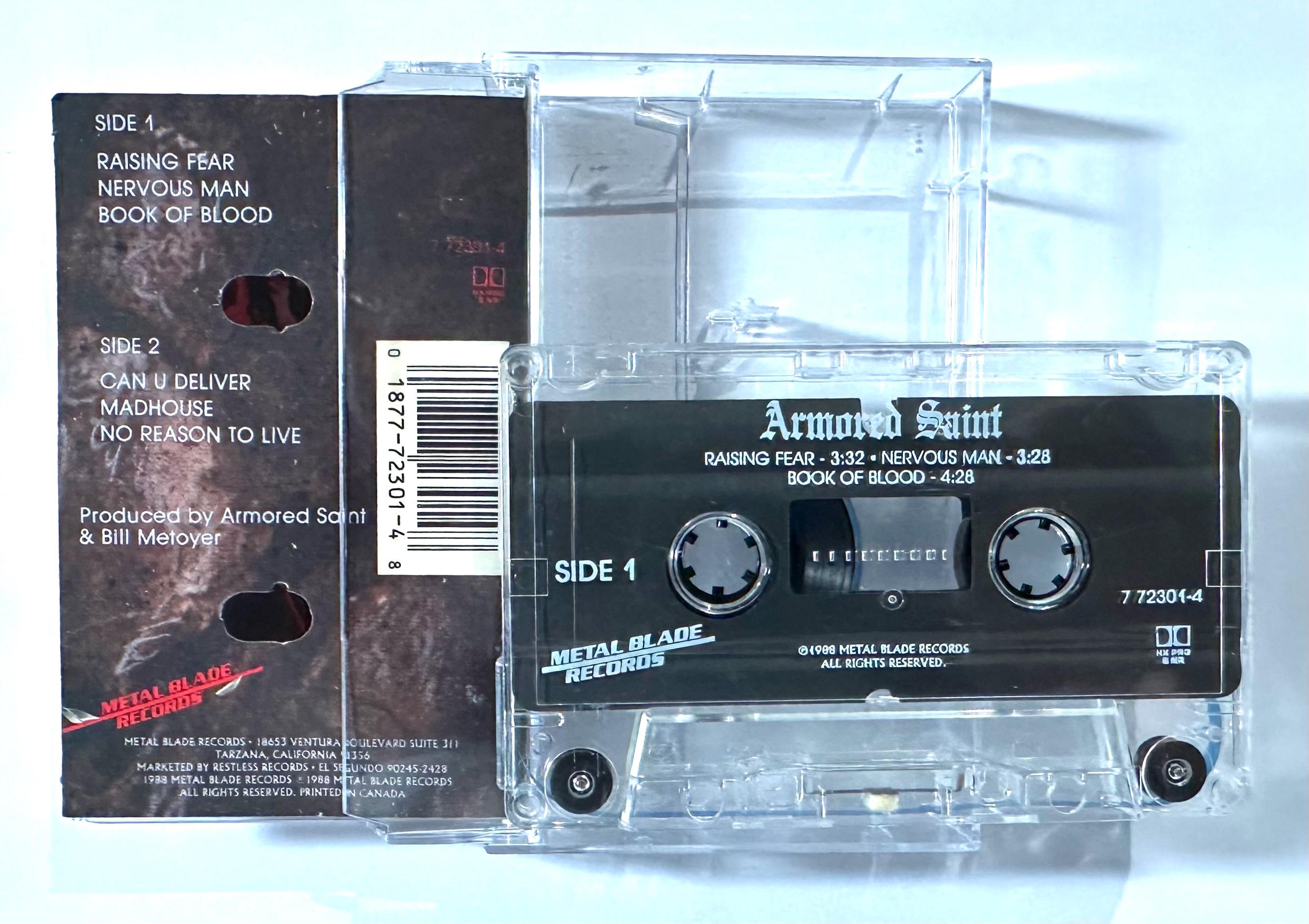 Armored Saint - Saints Will Conquer Cassette Tape (1988 Release