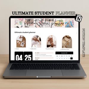 Notion ultimate student planner | Editable notion template | Digital student planner | Life planner template