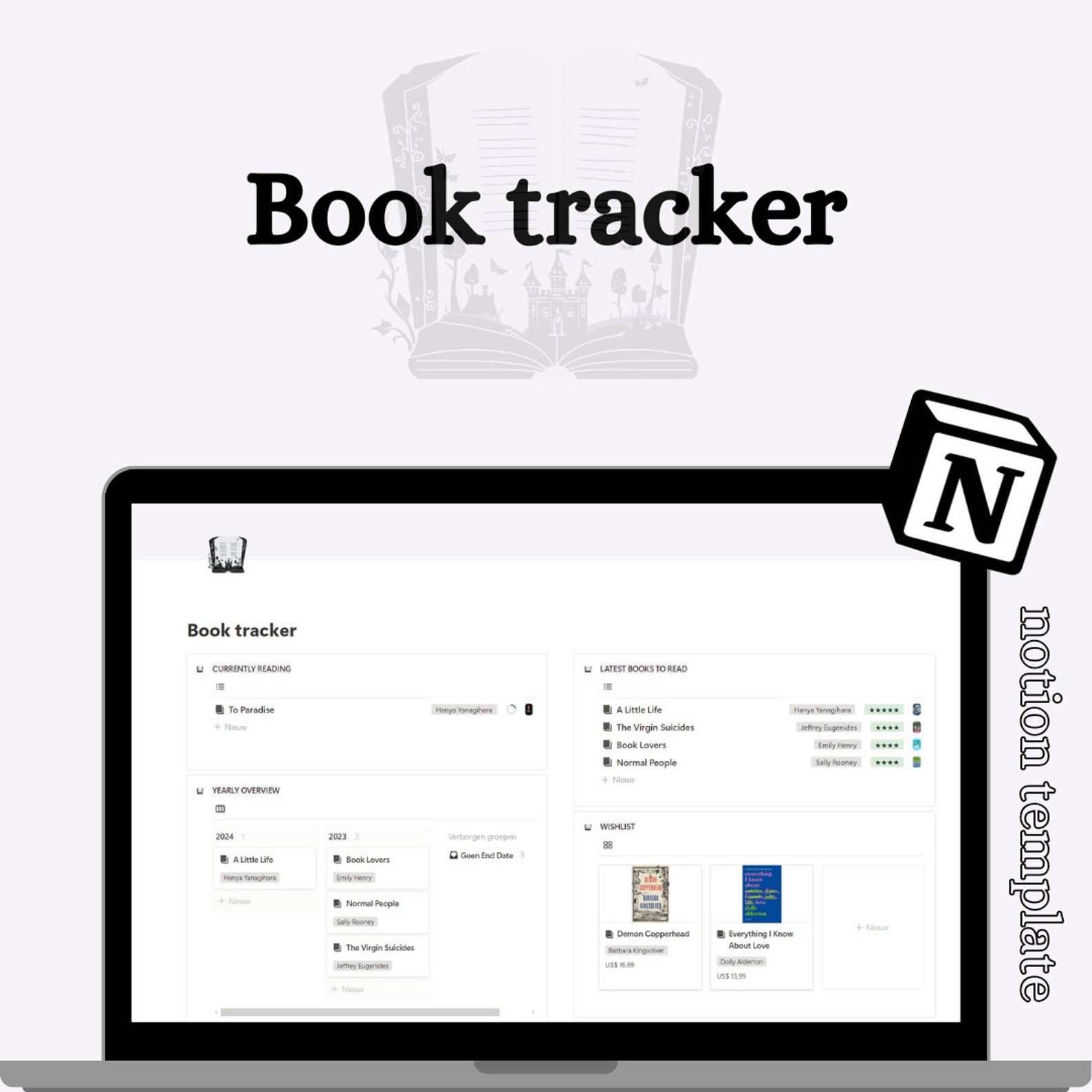 Notion Book Tracker | Notion Reading Tracker | Notion Template Reading ...