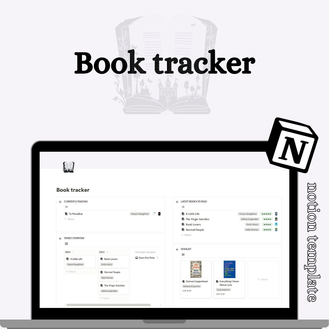 Notion Book Tracker | Notion Reading Tracker | Notion Template Reading ...