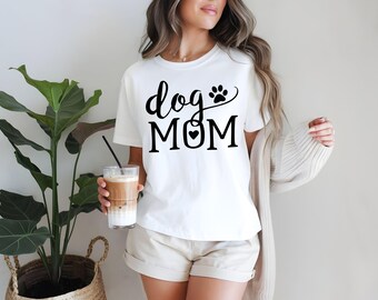 Dog Mom T-shirt: Paw Print Pet Lover Tee
