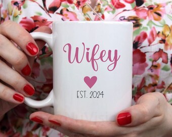 Custom Wifey Personalized Year 11oz Ceramic Coffee Mug