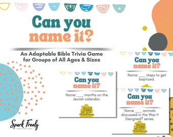 Can You Name It? Game | JW Bible-Based Trivia Game | for Christian Families | DIY Printable Fun | Family Game Night | Family Worship