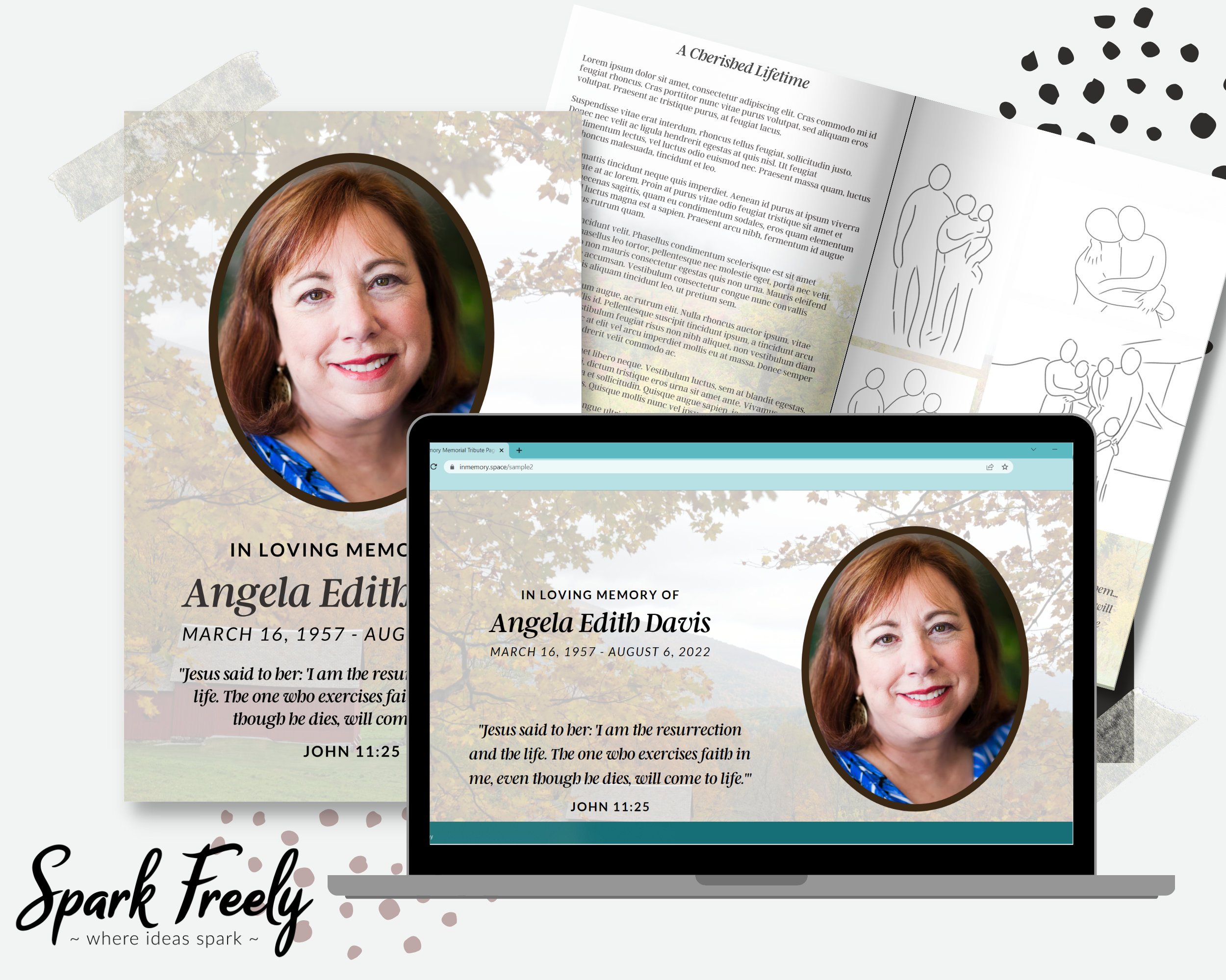 Jehovah's Witness Memorial Program: Celebration of Life Website (canva