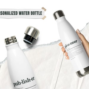 Personalized Insulated Water Bottle for Jehovahs Witness Pioneer, Elder, or New Publisher, JW Gifts, Appreciation Baptism, Stainless Steel