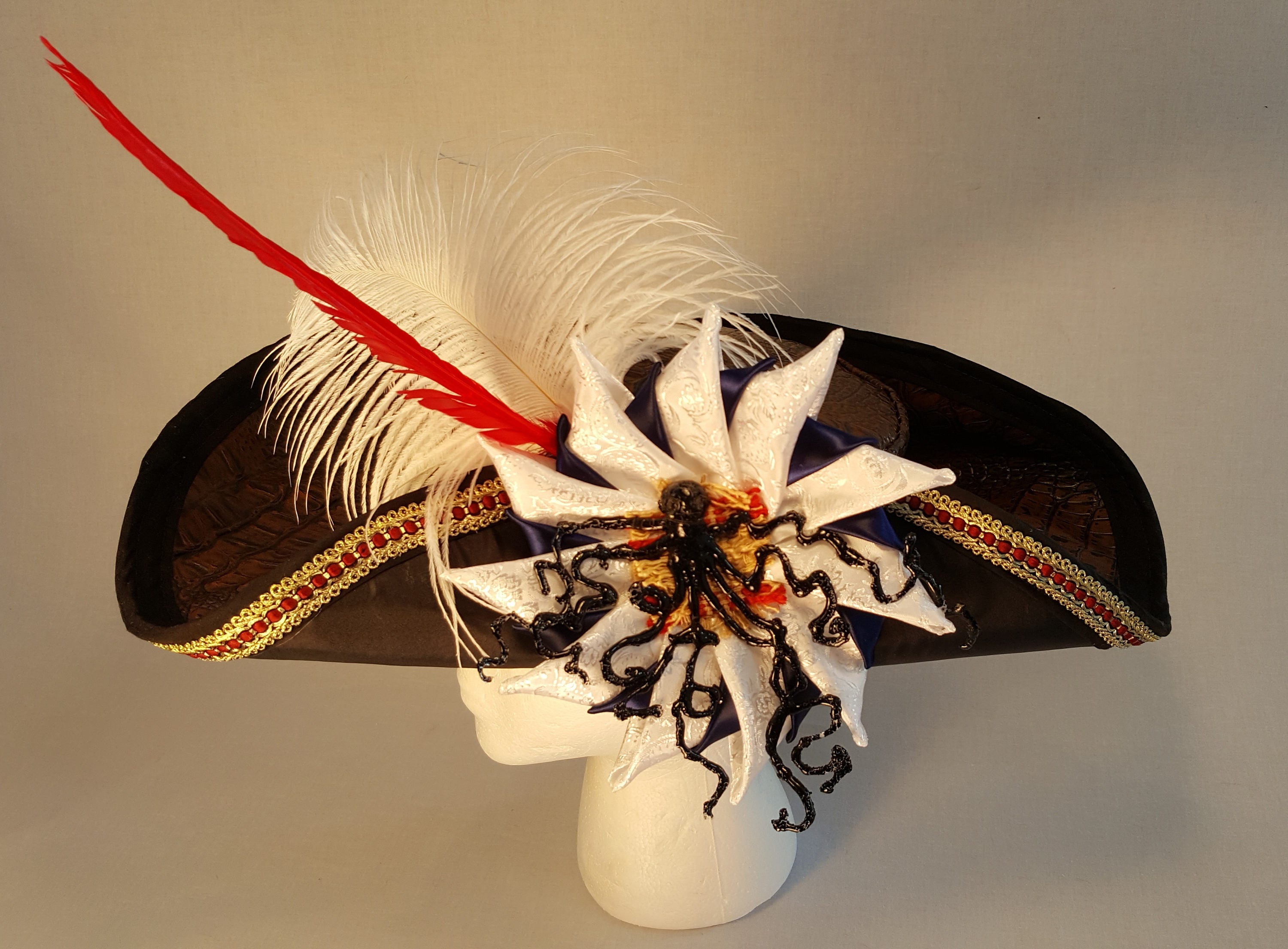 Pirate Captain Hat | Pirate Hat | Tricorn Hat | Pageant Party