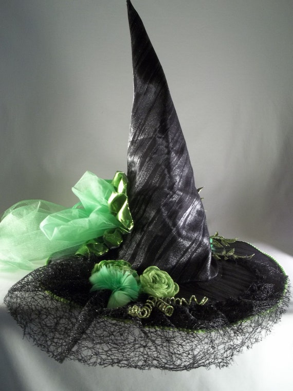 Black & Silver Flower Veil Hat Black Fascinator Hat With Flower Feather & Birdcage Veil  main image 3