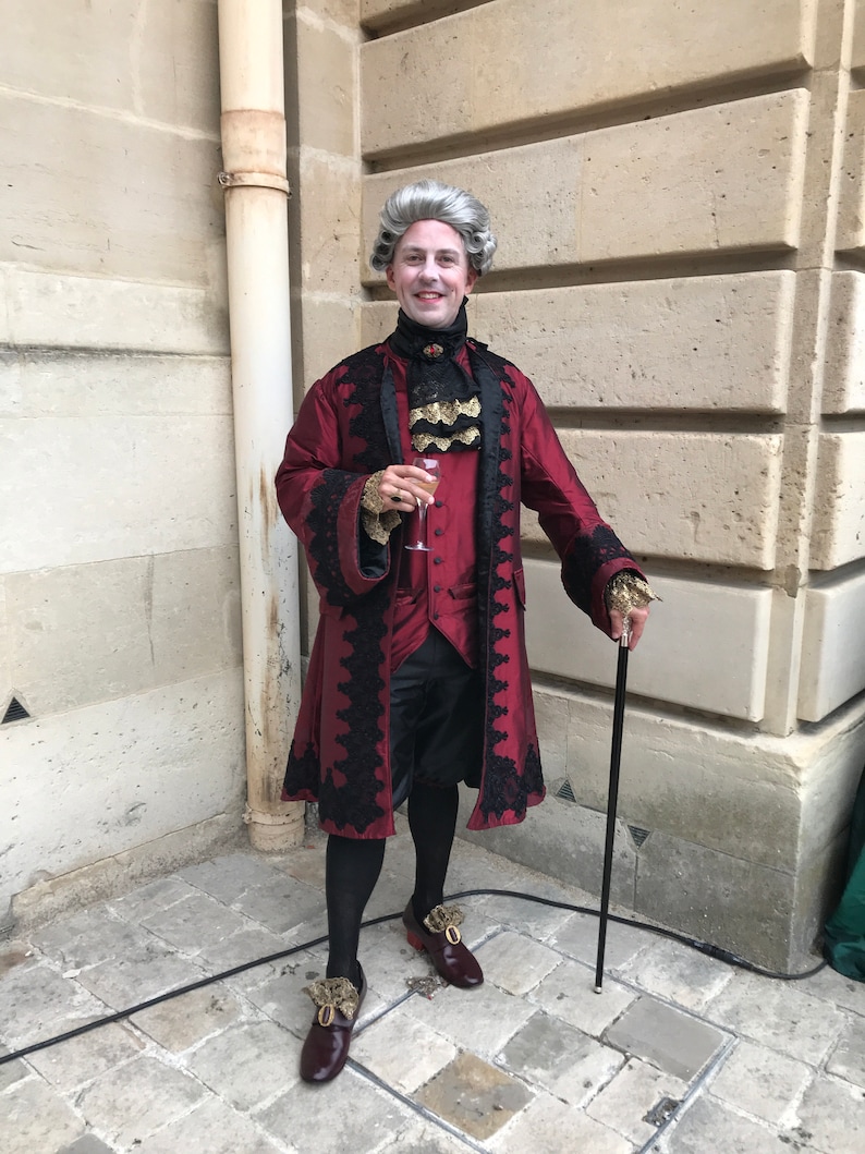 Louis XIV Jacket and Vest Justacorps and Waistcoat Costume Etsy