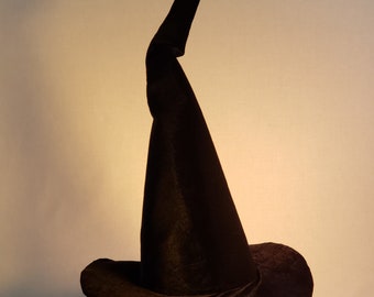 Witch Hat black velvet plain