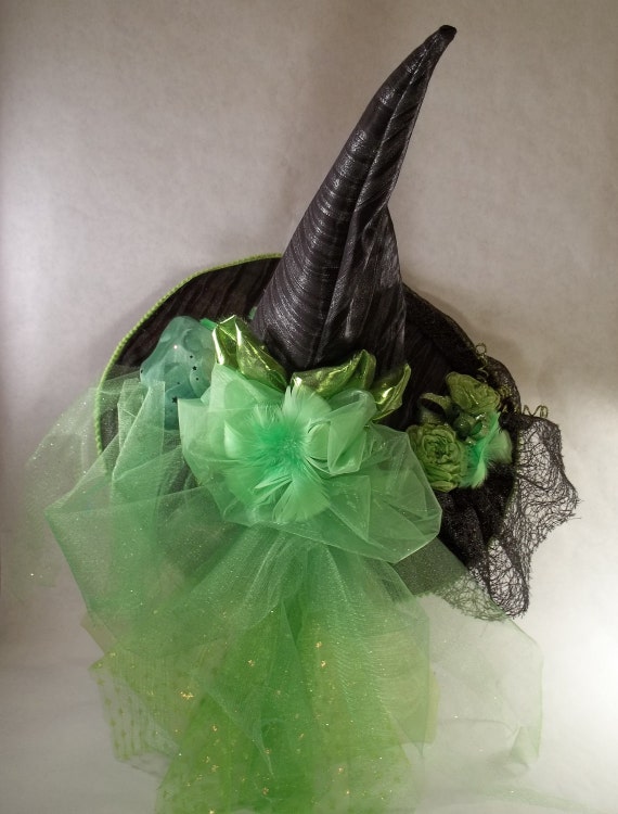 Black & Silver Flower Veil Hat Halloween Floral Veil Plague Hat - Masquerade Store main image 4