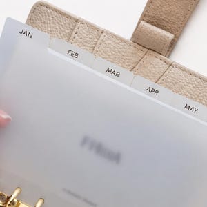 A6 månadsregister, 12-pack, jan-dec | Budgetpärmdelare för kontantfyllning och kuvertmetoder | Budgetplaneraretillbehör
