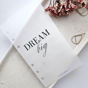 Inserto de carpeta transparente A6, Planificador de presupuesto con método de sobre en efectivo, Accesorios de planificación financiera, Panel minimalista