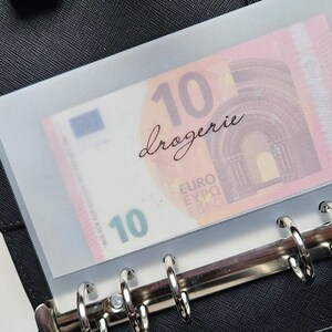 Sobres de efectivo A6 mate personalizables: ideales para el método de sobres y carpetas de presupuesto para rellenar con efectivo.