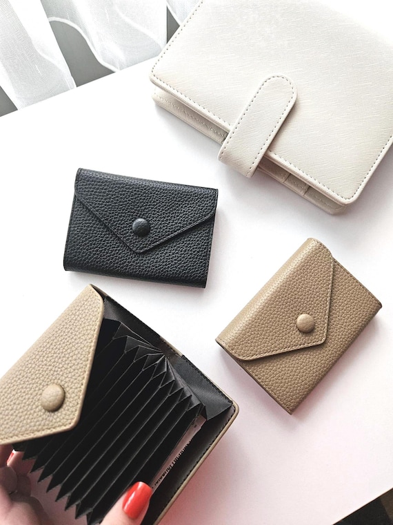 Cash Stuffing Portemonnaie – Mini Budget Geldbörse für Karten & Bargeld – 11 Fächer – Kompakt und Stylisch - Umschlagmethode geeignet
