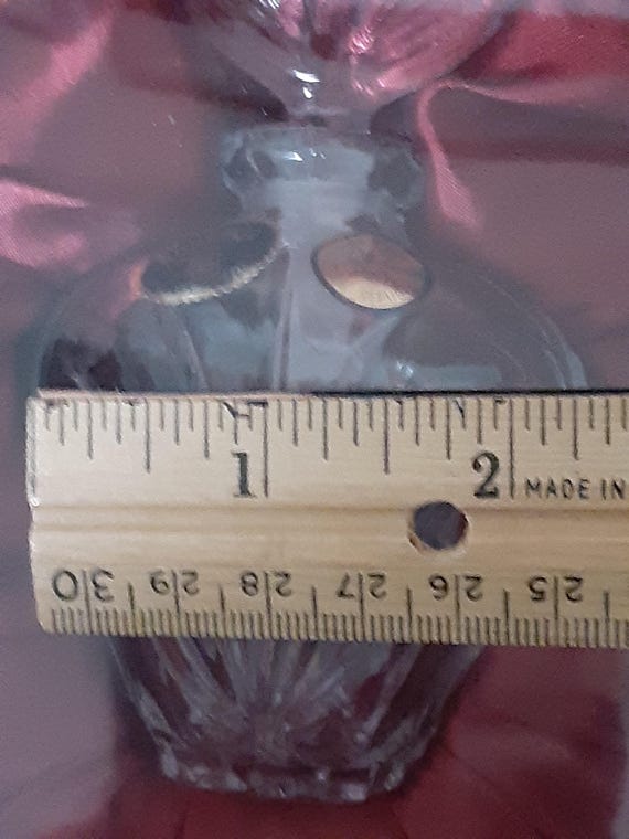 Bohemia Czech Crystal Perfume Bottle with Fan Stopper, Original Box View 6