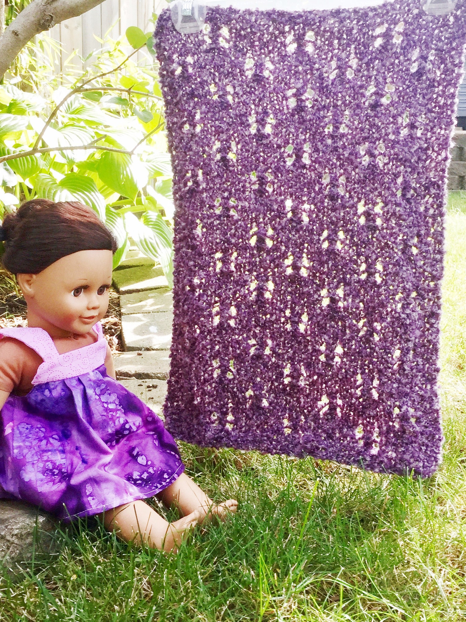 Pdf Mhyllot Knitting Pattern for 18 Inch Doll Blanket Etsy