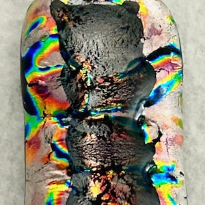 Multicolor Dichroic Fused Glass Pendant