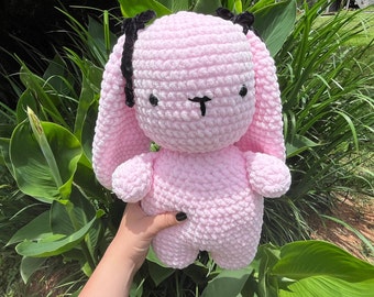 Cute and Cuddly Crocheted Handmade Jumbo Bunny