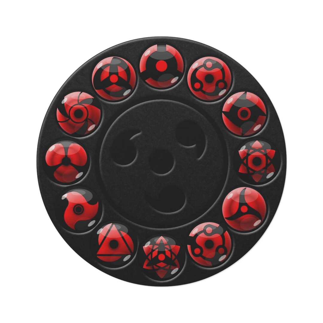 Sharingan Rug Pattern Naruto Sharingan Round Rug - Etsy