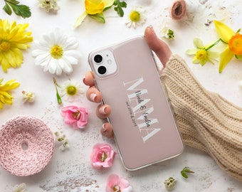 Mama Handyhülle personalisiert | iPhone 16, Samsung S25, Google Pixel 9 | Geschenk für Mama | Muttertagsgeschenk | minimalistisch