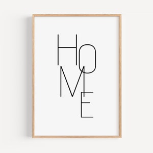 CASA Poster | Citazione Poster | Immagine iniziale | Arte murale stampabile | Regalo di inaugurazione della casa | Cerimonia di completamento | Costruzione di case | Trasloco | Trasloco | Manifesto per la famiglia