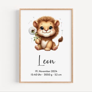 Poster nascita cucciolo di animale | Regalo di nascita | Date di nascita dei poster | tema natale personalizzato | Quadretto nascita | Tema natale | Neonato