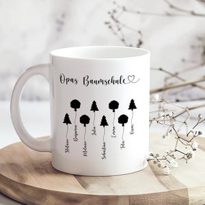 Vatertag Tasse | personalisierte Opa Tasse | OPA mit Kindernamen | Opa mit Enkelkinder | Tasse Opas Baumschule | Tasse mit Namen | Opa Tasse