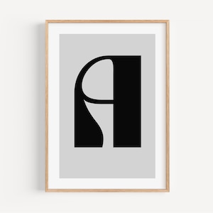 Buchstaben Poster | Initialien personalisierte Wandkunst | Kinderzimmer Kunstdruck | Typografie Poster | Retro-Wandkunst | Namensposter Deko