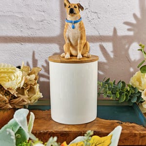 Custom Pet Urn with Clay Sculpture,Custom Pet Urn from Photo,Handmade Pet Urn,Pet Memorial Gift,Pet Lover Gift,Urn for Ashes,Keepsake Urn