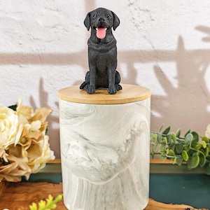 Custom Pet Dog Urn for Ashes,Personalized Pet Memorial Urn,Handmade Pet Urn,Ceramic Pet Urn with Clay Sculpture,Urn for Ashes,Keepsake Urn