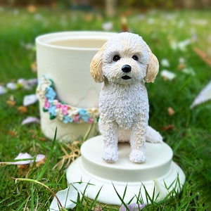 Custom Dog Ashes Urn,Pet Memorial Personalized Urn,Portrait  Sculpture with Urn,Unique Pottery Urn,Pet Memorial,Pet Loss Gift