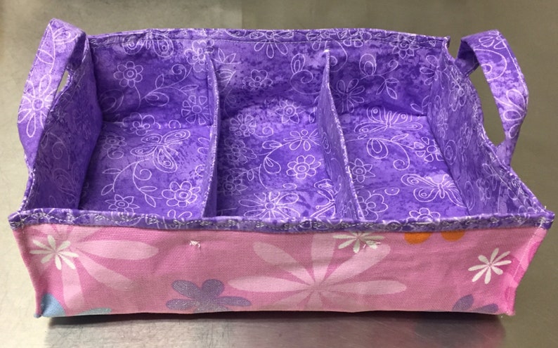Divided Tea Basket Sewing Pattern Tutorial PDF Download