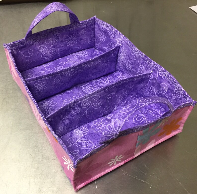 Divided Tea Basket Sewing Pattern Tutorial PDF Download