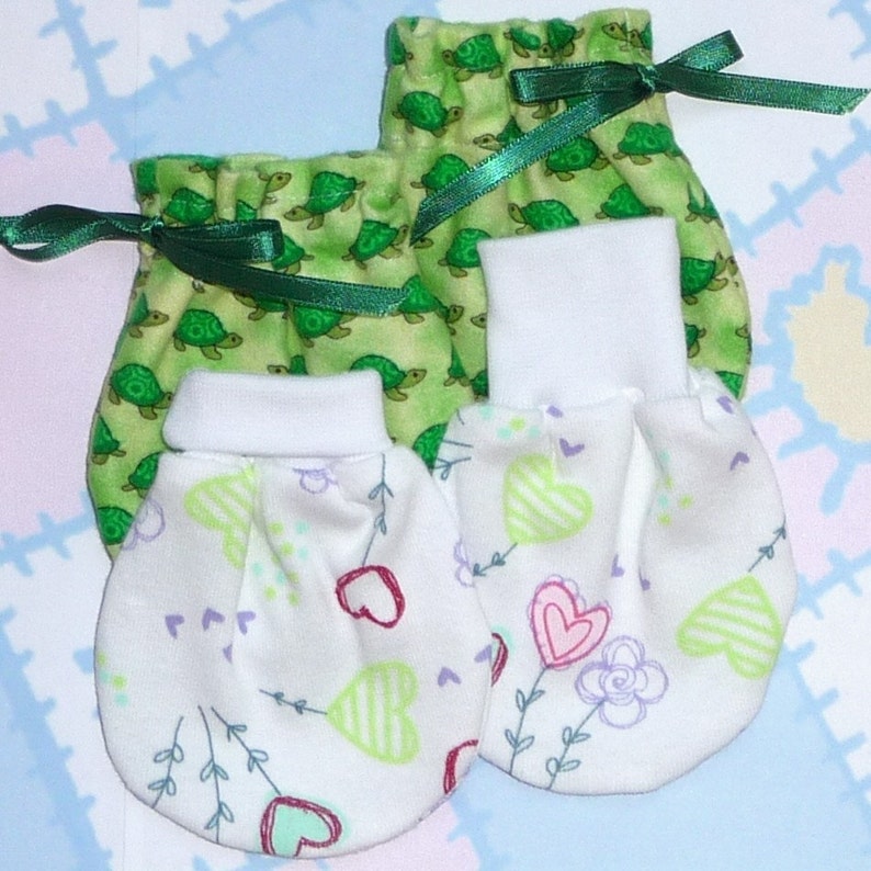Wind Song No Scratch BABY MITTENS Pattern Preemie Newborn Etsy