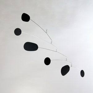 Bl(ink) Black Mobile | Midcentury Modern | Metal Mobile