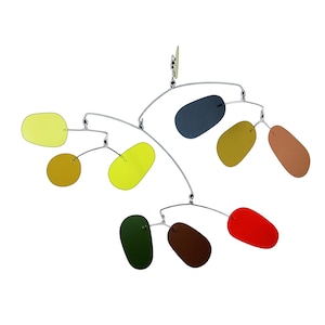 Ovalteenie-mobiel | Moderne hangende kunstmobiel