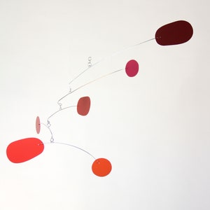 Phoenix Red Mobile | Midcentury Modern | Metal Mobile
