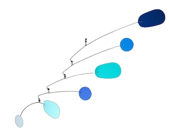 Am I Blue Mobile | Hanging Art Sculpture | Metal Mobile