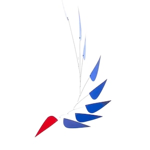 Blue Bird Midcentury Modern Mobile | Hanging Art Mobile