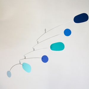 Am I Blue Mobile | Hanging Art Sculpture | Metal Mobile